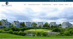 Desktop Screenshot of baypointeclub.com