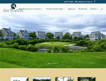 Tablet Screenshot of baypointeclub.com